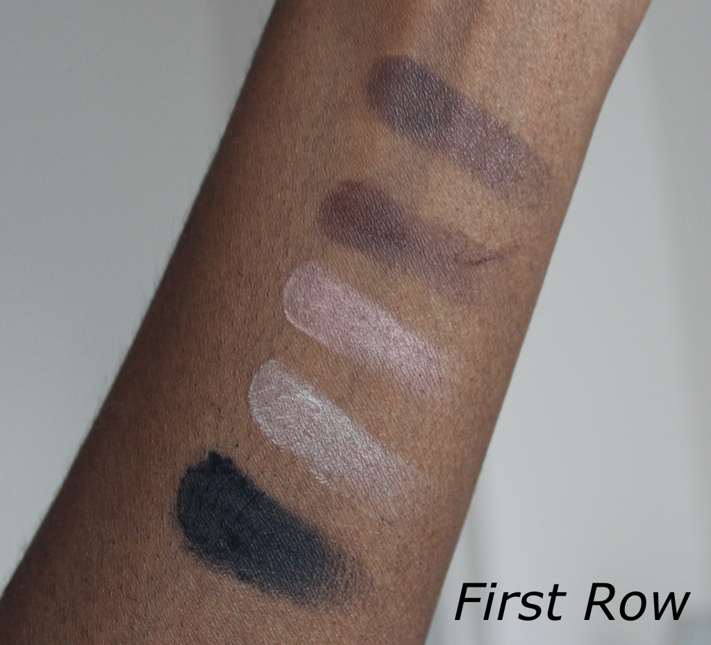 too faced semi-sweet chocolate bar palette swatches dark skin